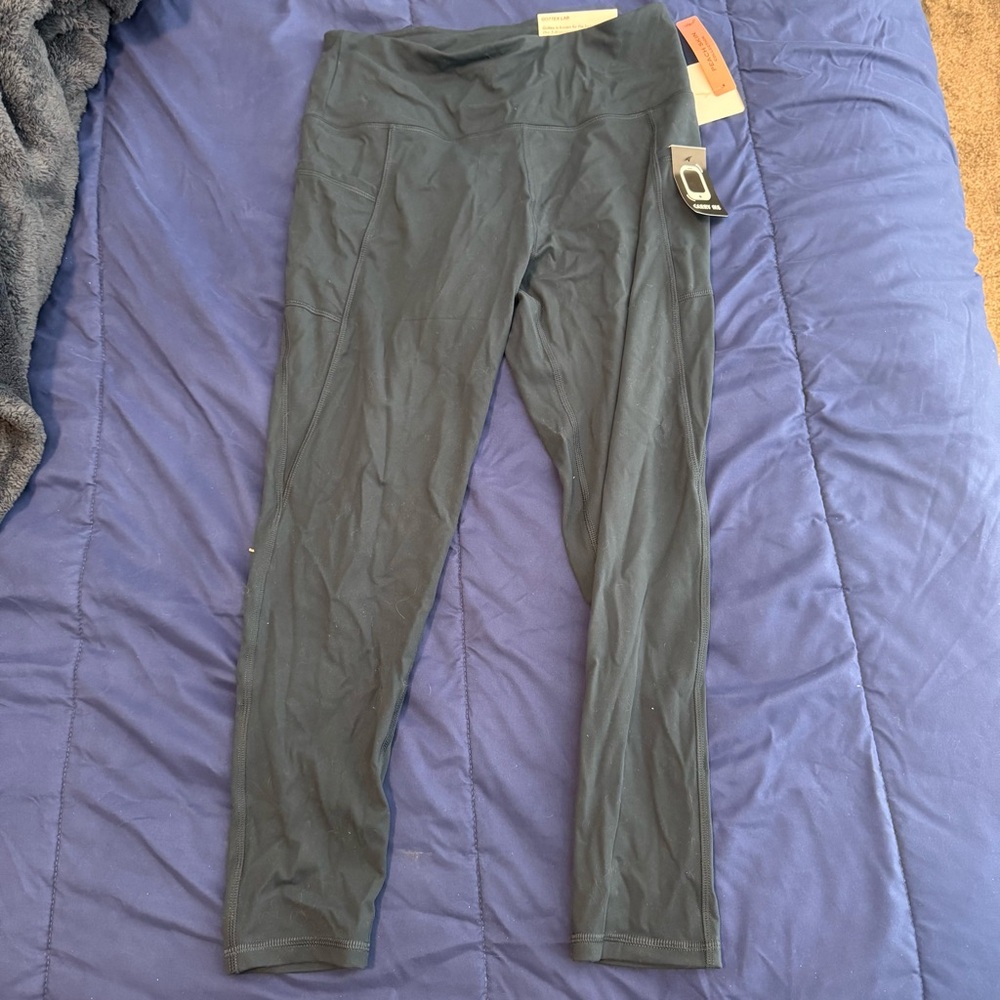 Dark Blue “Peacock” Women’s Leggings NWT Large